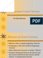 Management Control Systems: - An Introduction