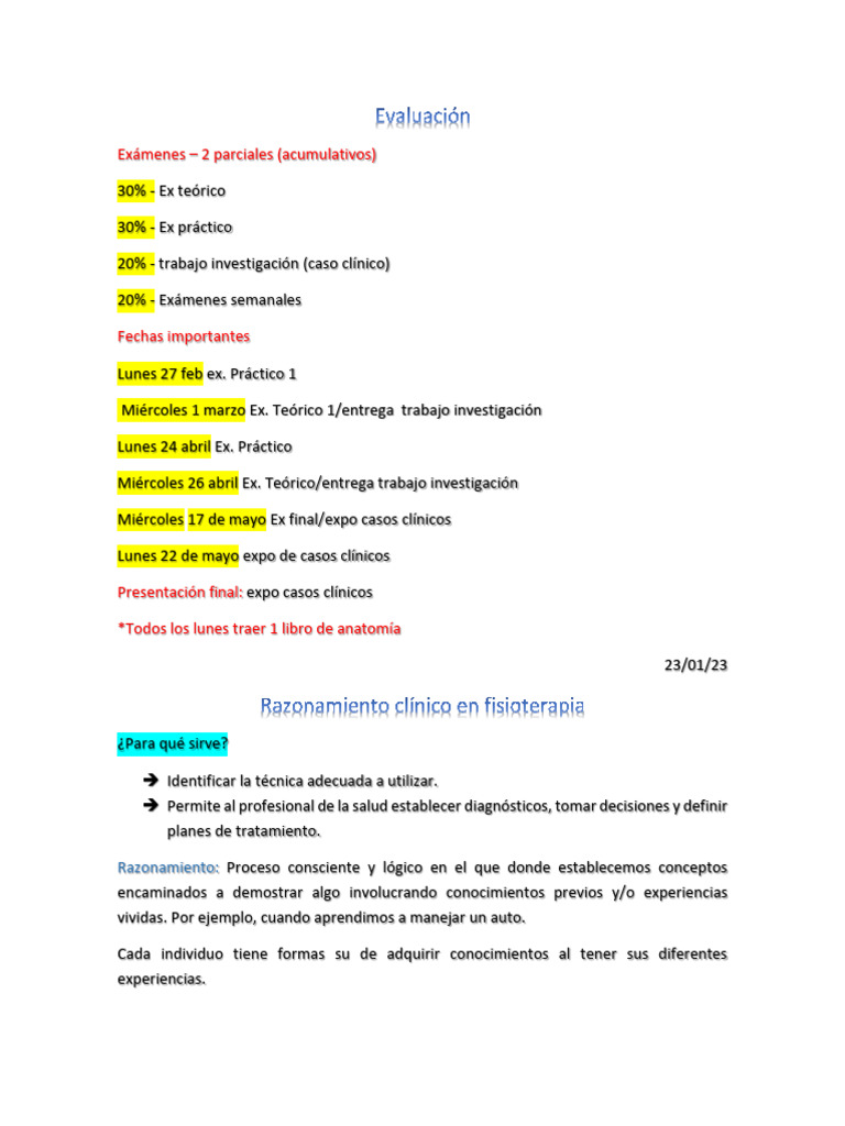 Apuntes de Ejercicio Terapã©utico L | PDF | Cerebro | Sentidos