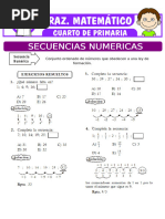 Secuencias Numericas para Segundo de Primaria | PDF