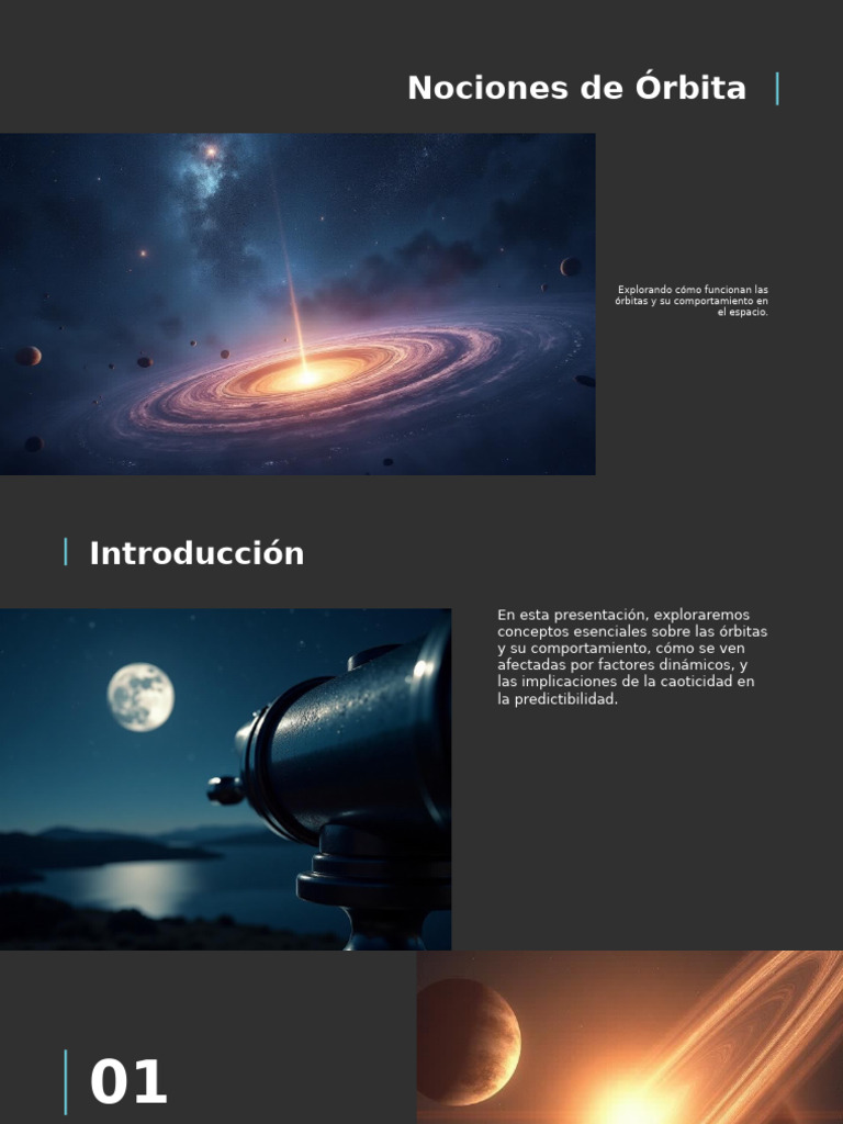 Nociones Esenciales de Órbitas Celestes | PDF | Orbita | Teoría del caos