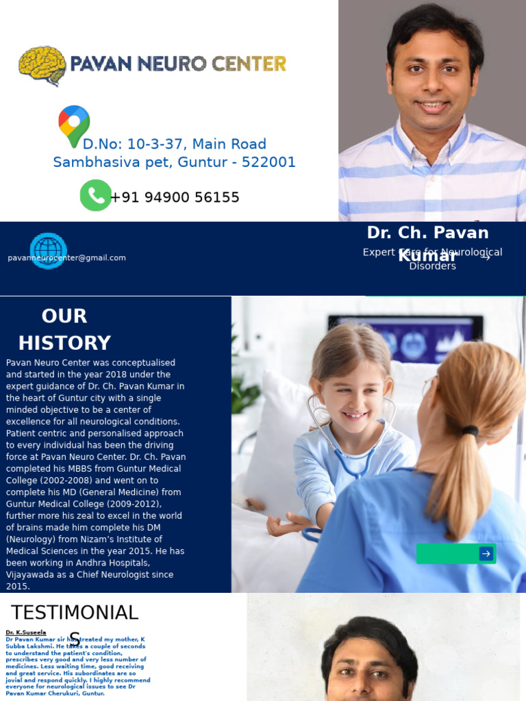 Pavan Neuro Center in Guntur | PDF | Neurology | Neurological Disorders