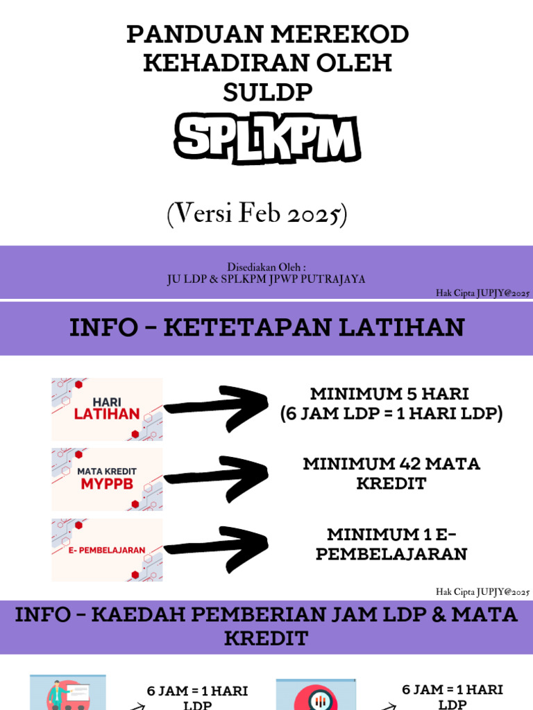 Panduan Merekod Kehadiran LDP | PDF