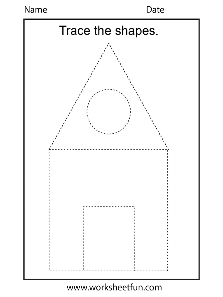 Trace and Write: House Vocabulary | PDF