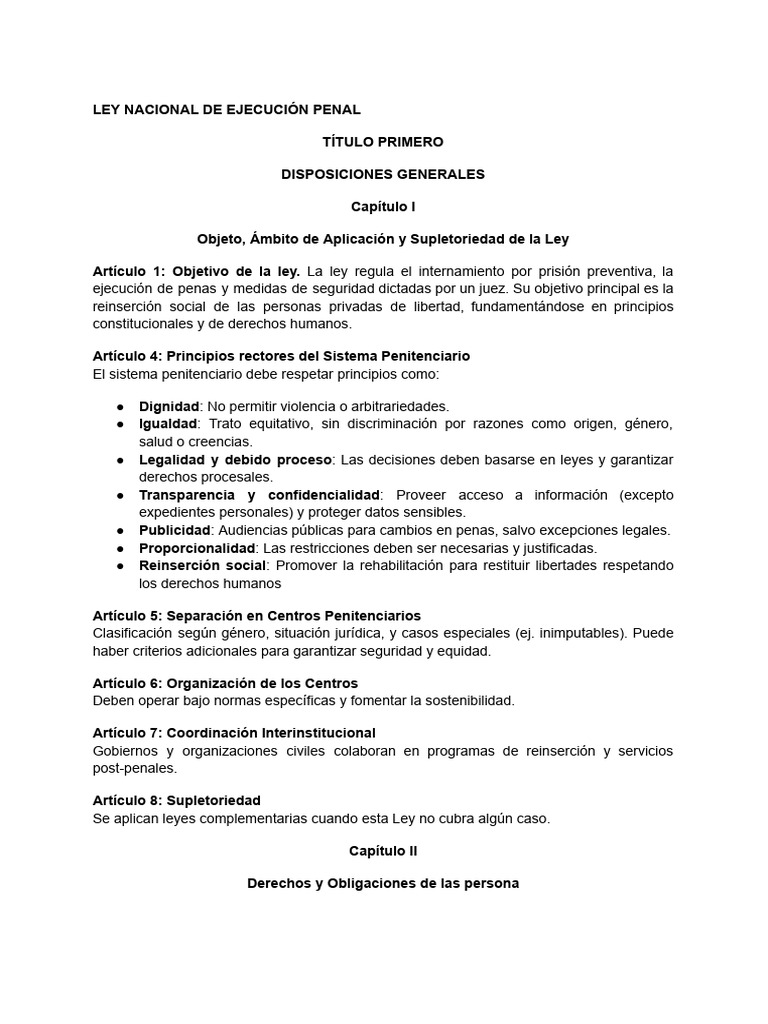 Ley de Ejecución Penal y Derechos Humanos | PDF | Prisión | Correcciones