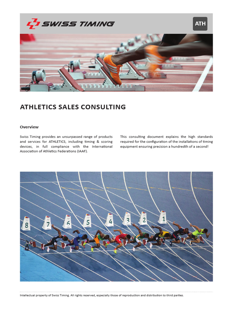 Swiss Timing Athletics Equipment Guide | PDF | Track And Field | Image ...