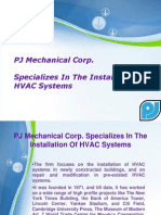 PJ Mechanical Corp. Specializes in The Installation of HVAC Systems