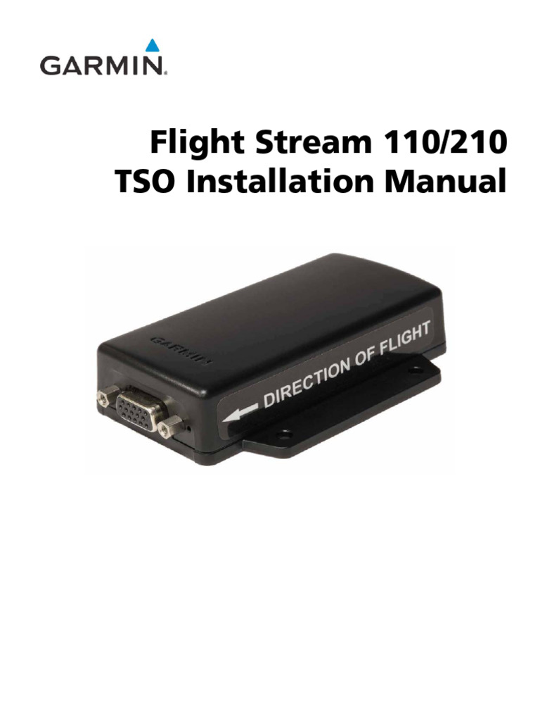 Flight Stream 110/210 Installation Manual | PDF | Electrical Connector ...