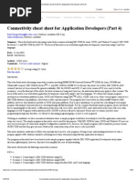 Connectivity Cheat Sheet For Application Developers (Part 4)