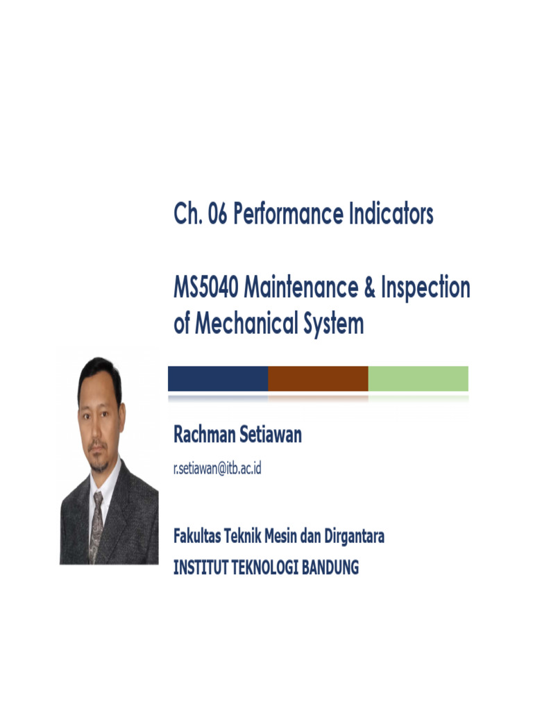 Performance Indicators for Maintenance Systems | PDF | Performance ...