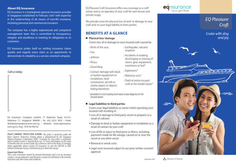 EQ Insurance: Pleasure Craft Coverage | PDF | Insurance | Business Law