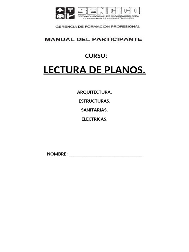 Lectura de Planos Sencico | PDF