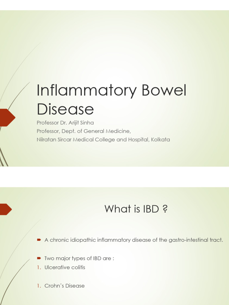 Inflammatory Bowel Disease | PDF | Ulcerative Colitis | Crohn's Disease