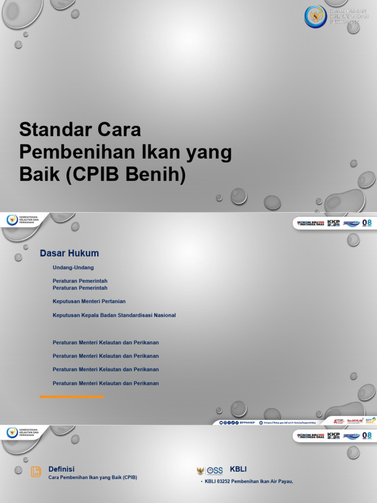Sertifikasi CPIB dalam Pembenihan Ikan | PDF