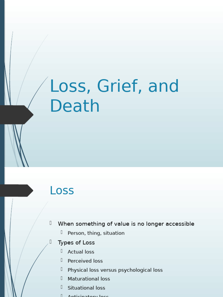Understanding Loss, Grief, and Death | PDF | Palliative Care | Grief