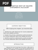 Chapter 31 - Substantive Test of Income Statement Accounts | PDF ...