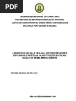 Izabel Maria de Matos-Monografia sobre Linguística