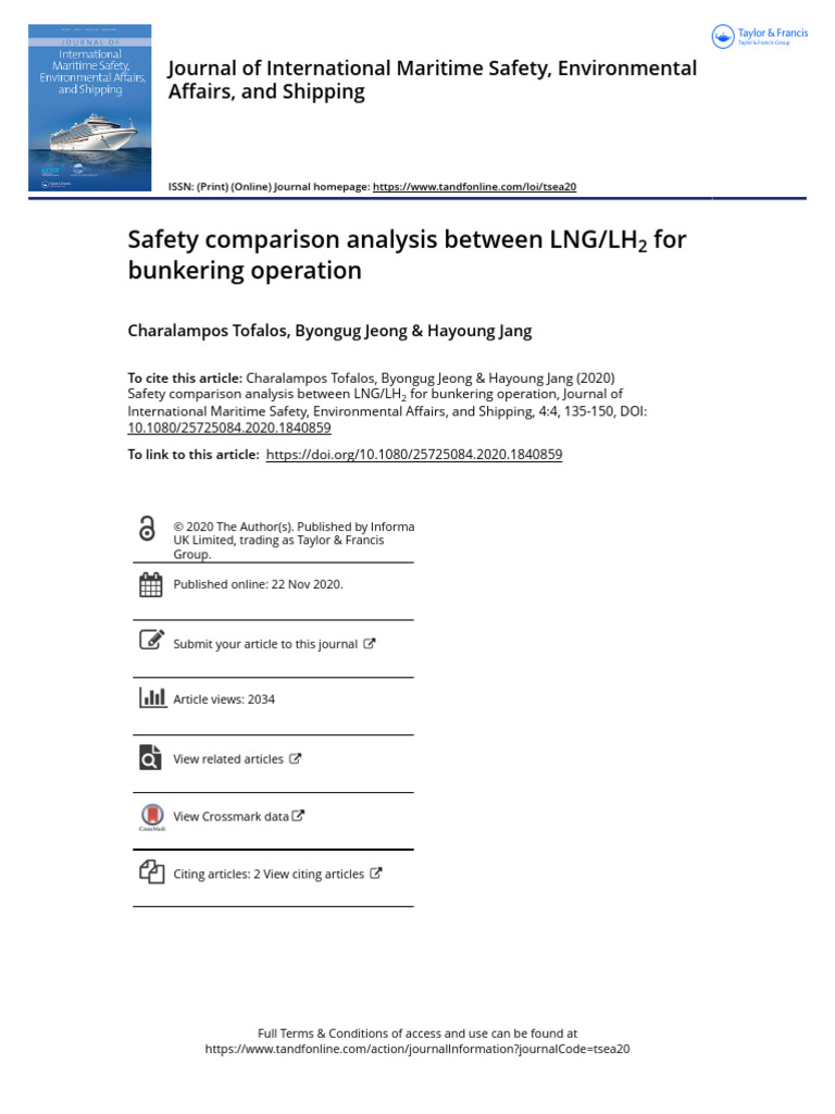 LNG vs LH2 Safety in Bunkering Operations | PDF | Liquefied Natural Gas ...