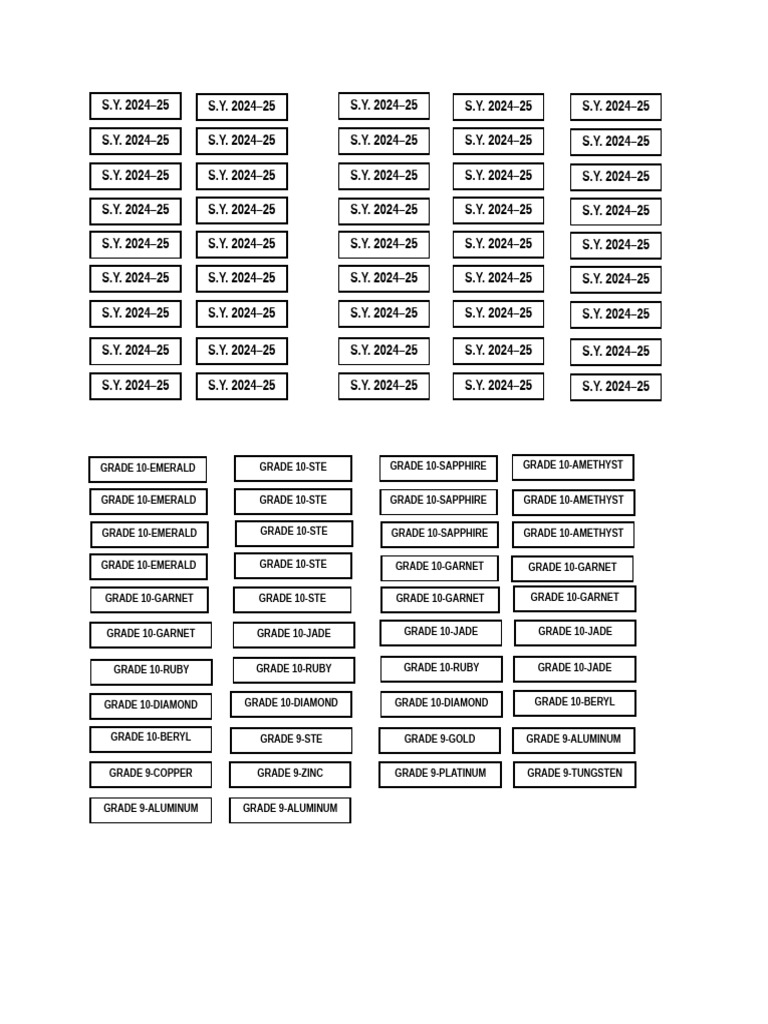 School ID Validation Stickers 2024-25 | PDF