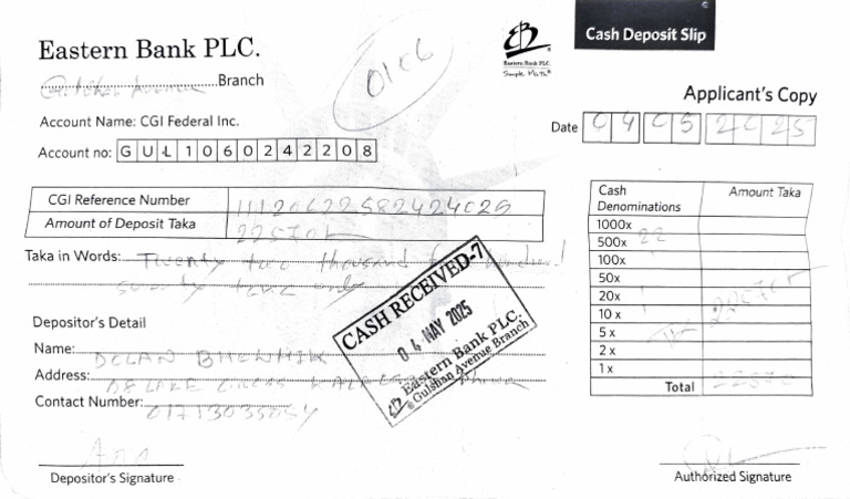 US Visa Fee Paid Receipt | PDF