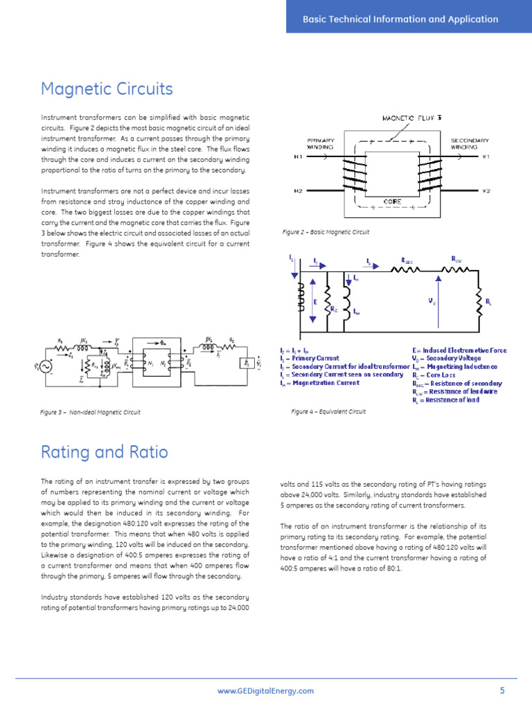 Instrument Transformer Reference-5 | PDF | Transformer | Volt