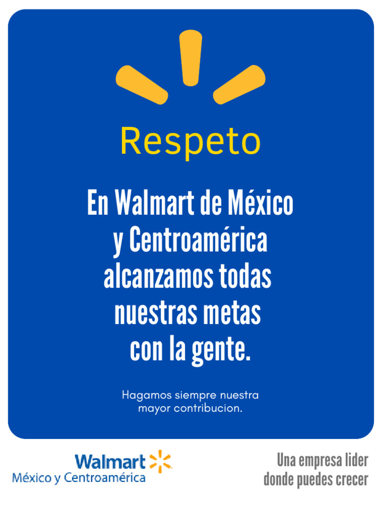 Valores y Cultura de Walmart México | PDF