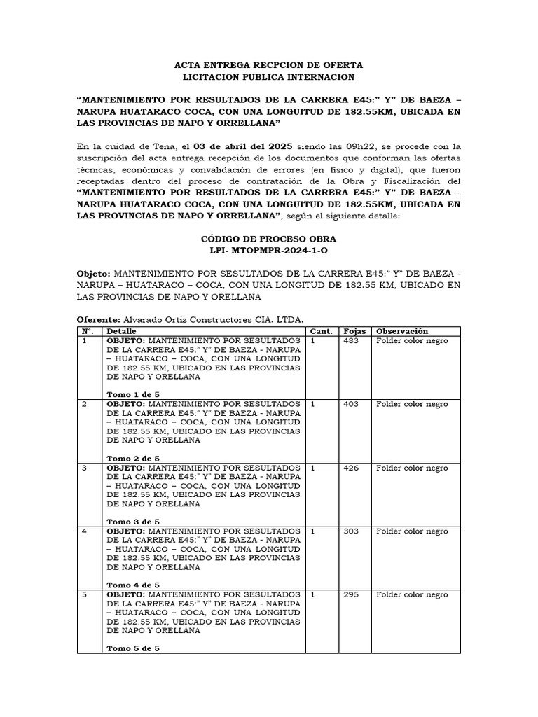 ACTA ENTREGA RECEPCIÓN DE MPR OBRA Y FISCALIZACIÓN-signed | PDF