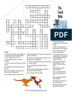 Food Web Crossword