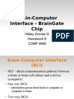 Brain-Computer Interface - Braingate Chip: Hillary Grimes Iii Homework 6 Comp 4640
