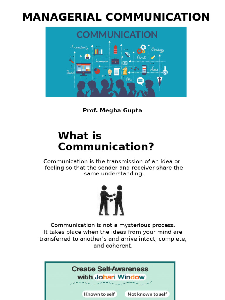 Effective Managerial Communication Techniques | PDF | Nonverbal ...
