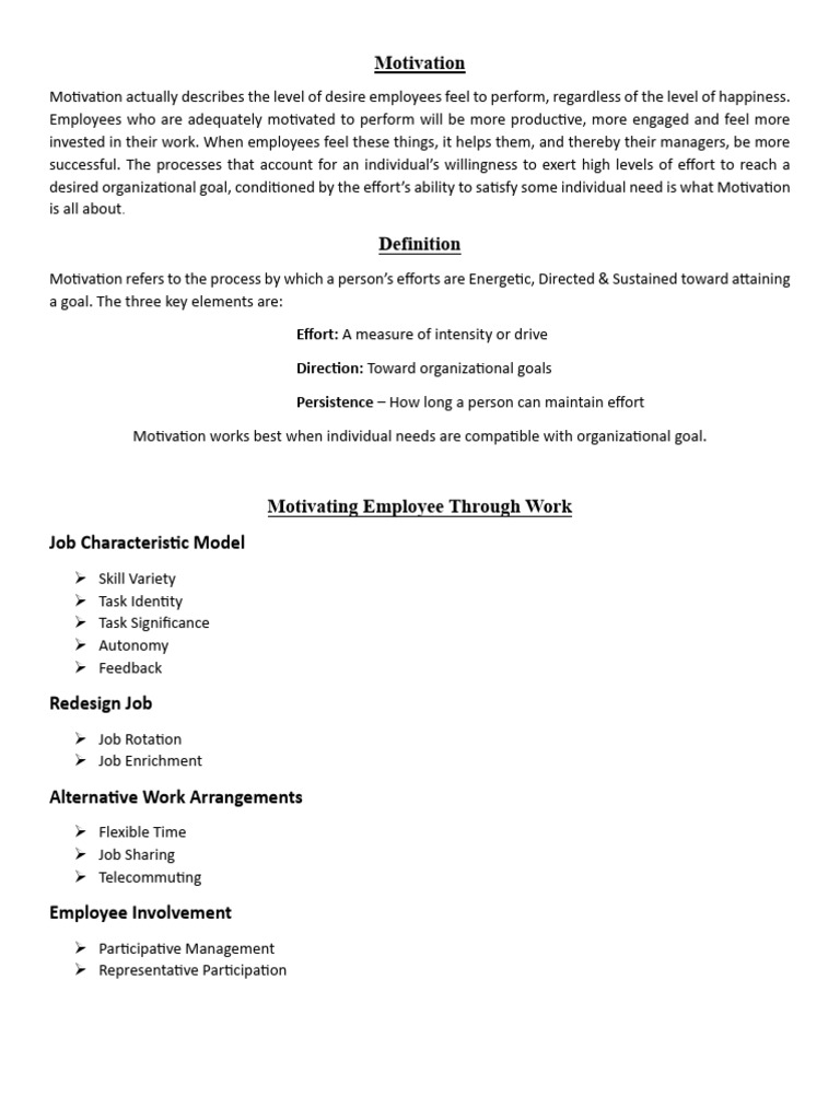 Enhancing Employee Motivation Strategies | PDF | Motivational | Motivation