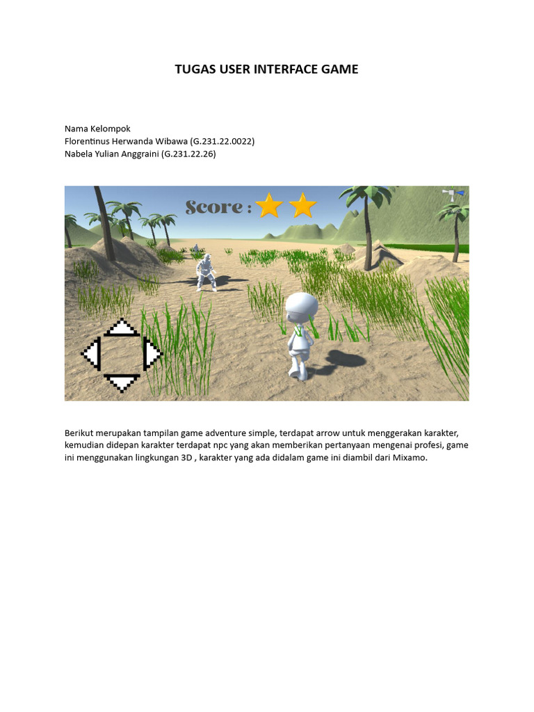 Desain UI Game Adventure 3D | PDF