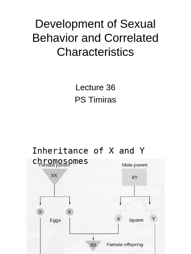Lecture36 - Sexual Behavior (Complete) | PDF | Hypothalamus | Androgen