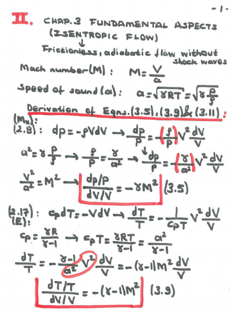 GAS DYNAMICS Notes2 | PDF