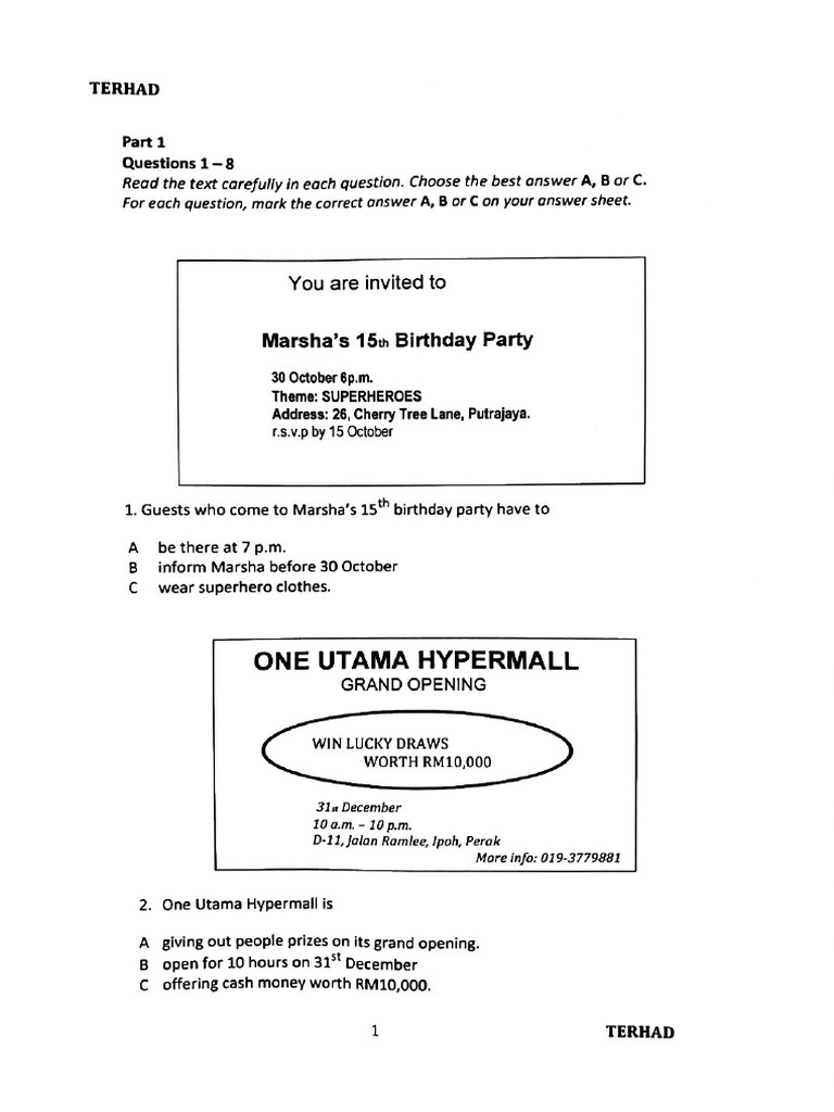 Form1 English - 30nov22 | PDF