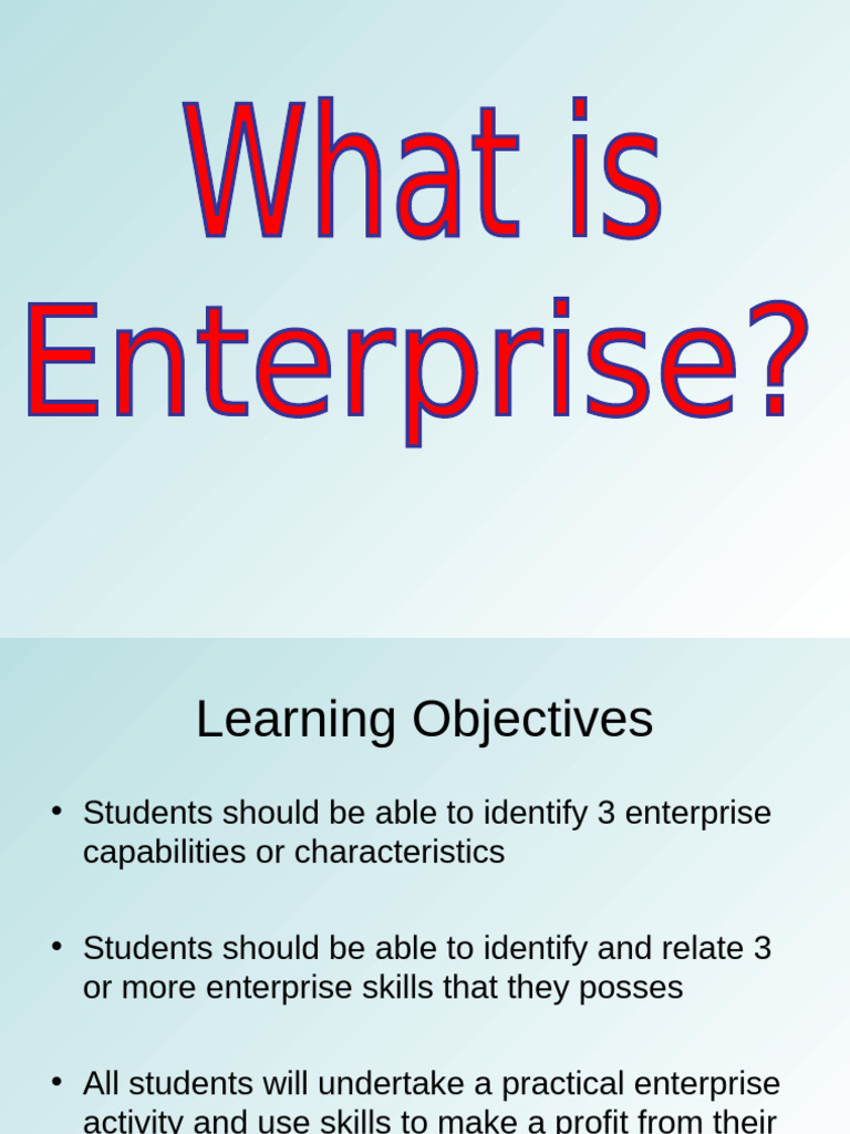 Enterprising | PDF