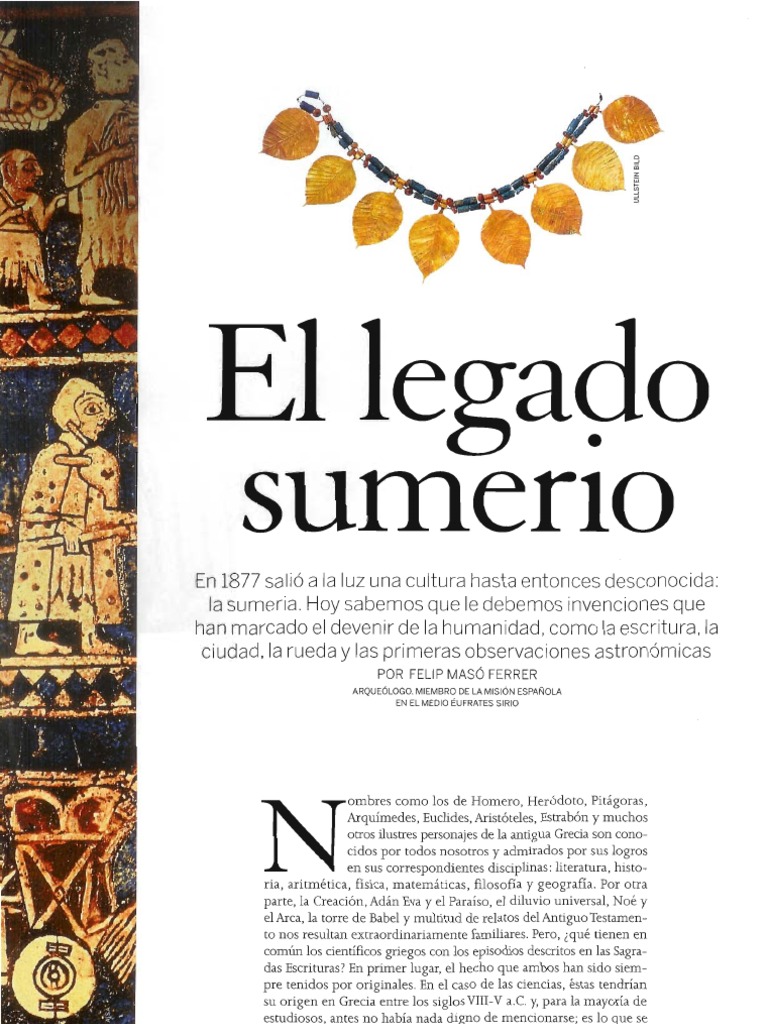 Sumerios | PDF | Sumeria | 3er milenio aC
