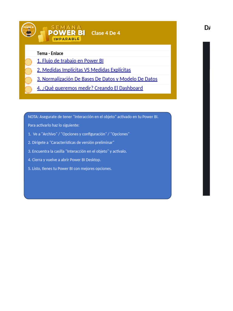 Flujo de Trabajo y Medidas en Power BI | PDF | Microsoft | Bases de datos