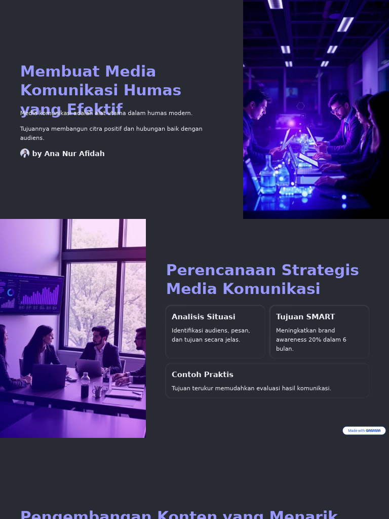 Media Komunikasi Humas Yang Efektif | PDF