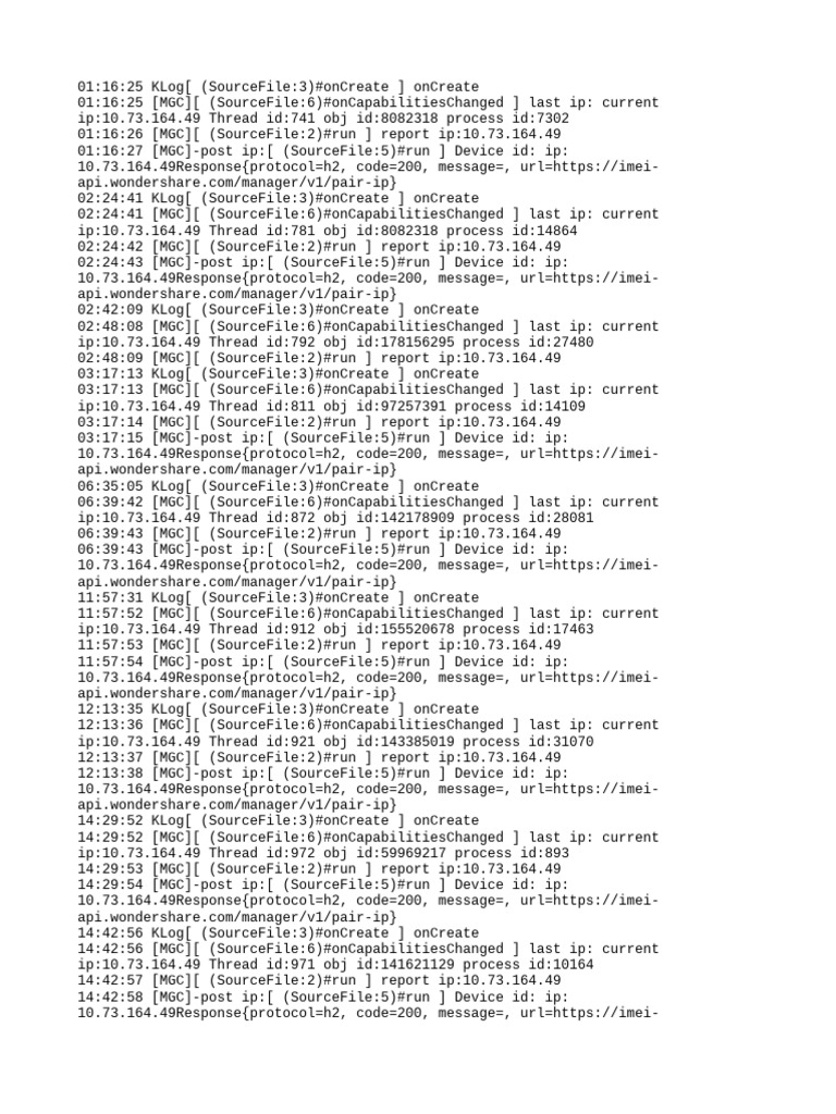 IP Address Reporting Log Data | PDF
