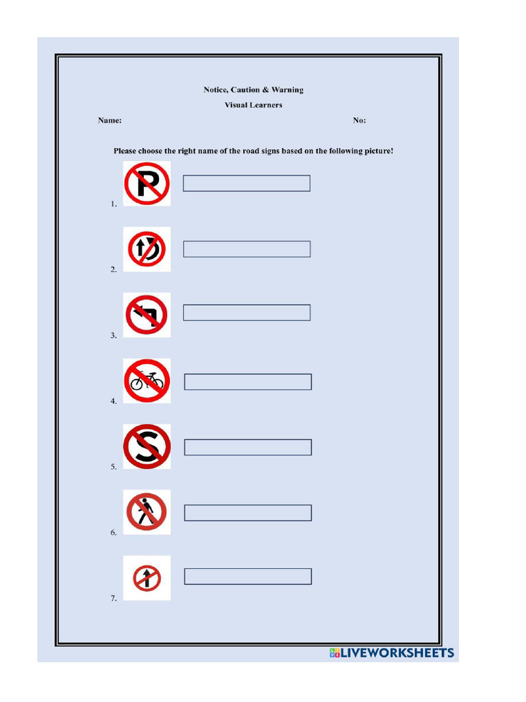 Worksheet 7697447 | PDF