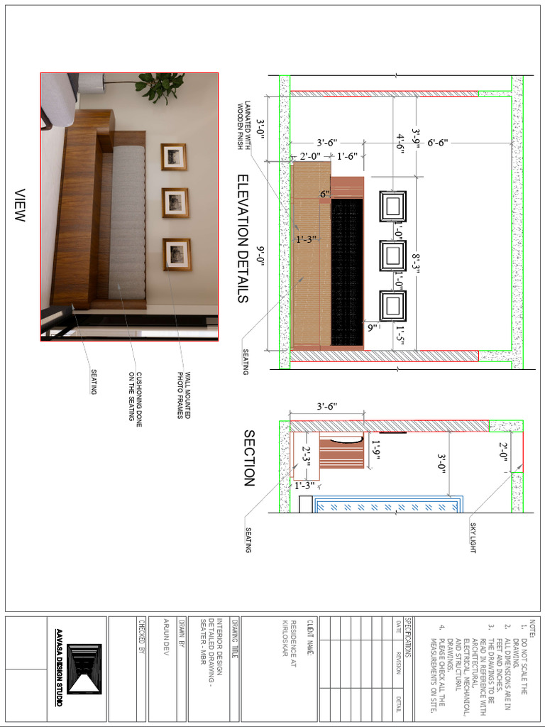 Interior Design Drawing - MBR Seating | PDF