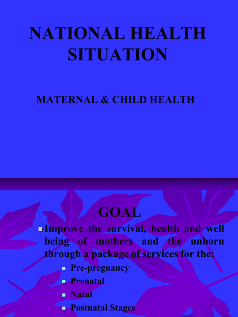 Maternal and Child Health Overview | PDF | Miscarriage | Childbirth