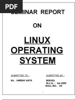 Linux Operatig System