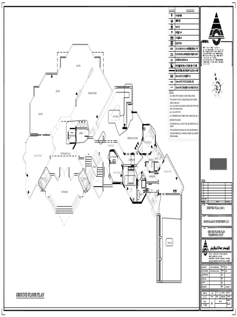 Ground Floor Plan Layout Details | PDF | Optics