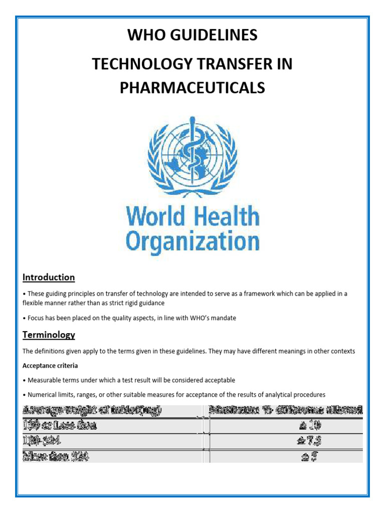 BP702T - 09.WHO Guidelines For TT | PDF | Verification And Validation