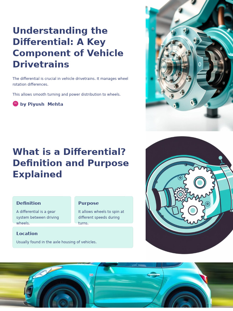 Understanding The Differential A Key Component of Vehicle Drivetrains ...