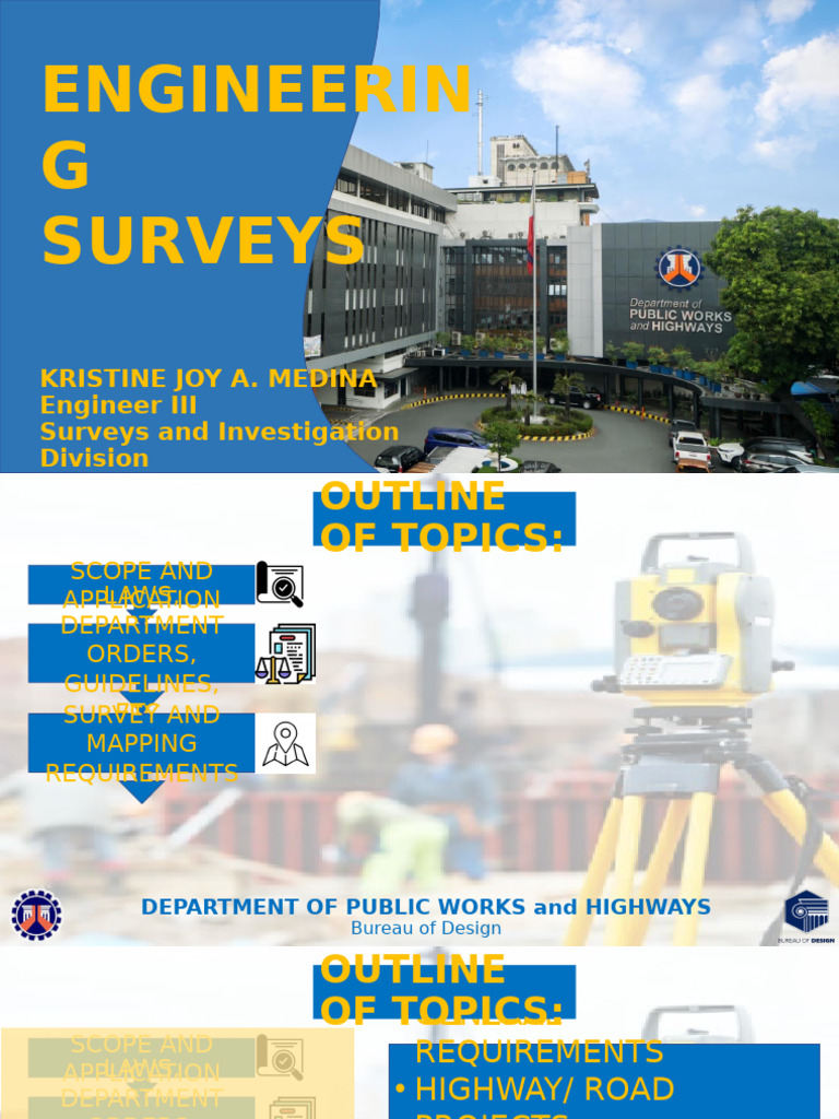 Engineering Surveys Guidelines Overview | PDF | Sea Level | Surveying