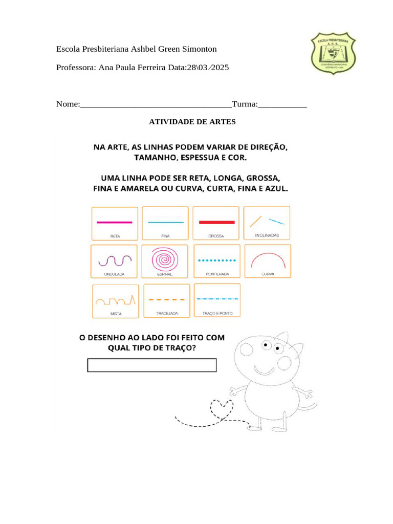 Artes 3 Ano Linhas | PDF