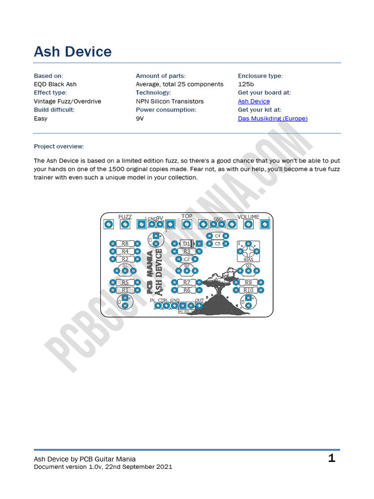 Ash Device Building Docs 1 | PDF | Printed Circuit Board | Resistor