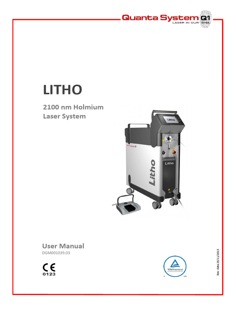 Quanta System Holmium Laser Manual | PDF | Laser